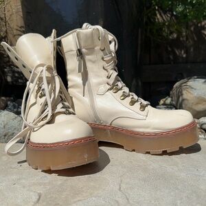 Circus by Sam Edelman Sanders Lace-Up Platform Boot- 7.5